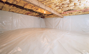 Crawl Space Moisture Barrier After in Farmington