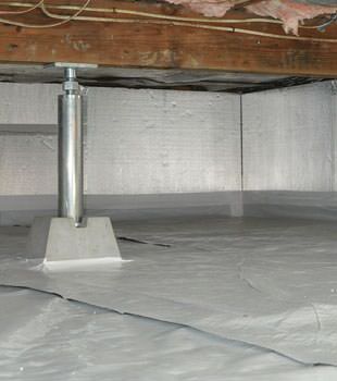 Installed crawl space insulation in Gorham