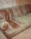 furniture in a Romulus basement destroyed by mold and dust mites